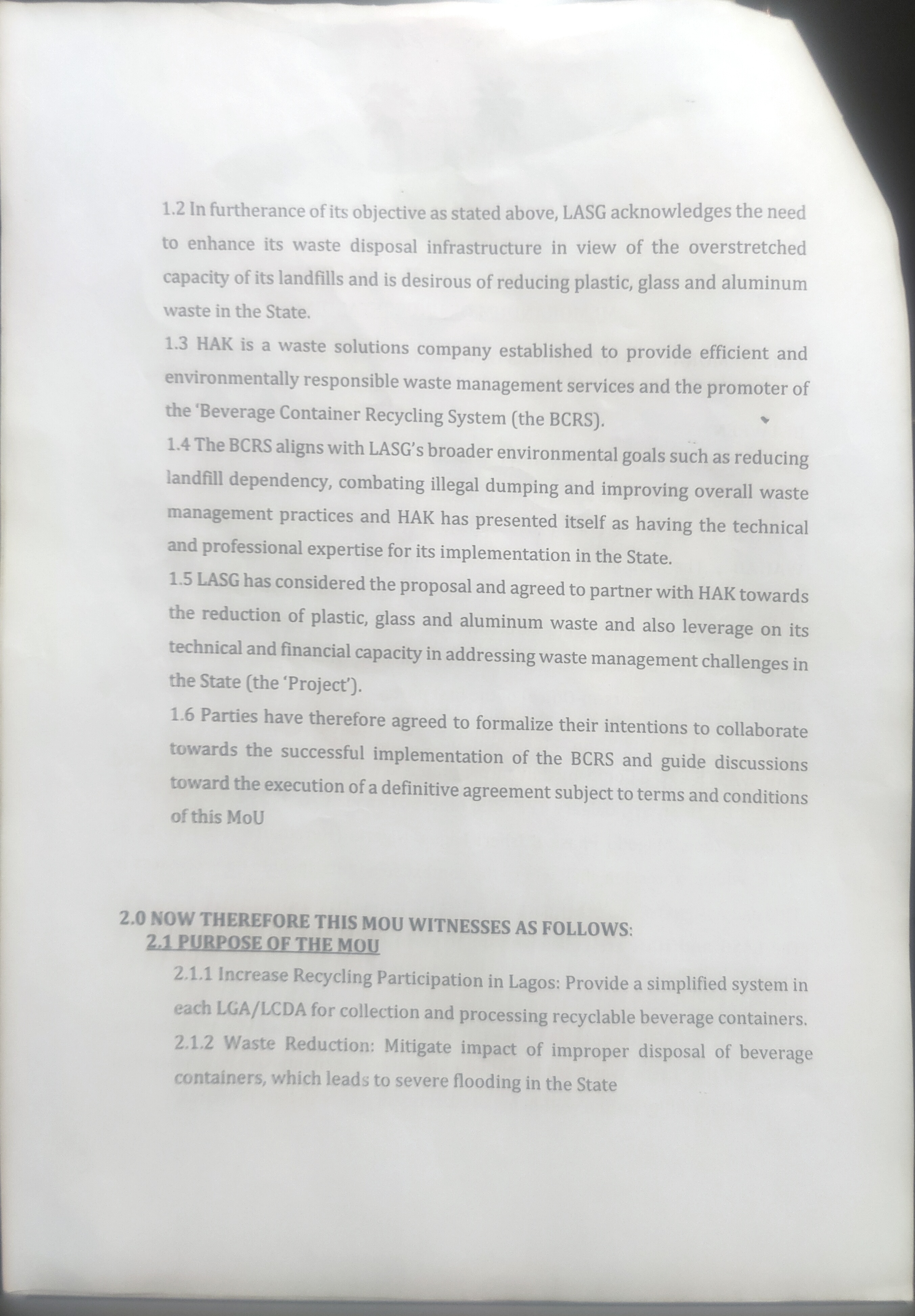 MoU Page 2